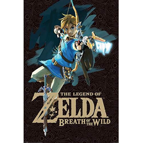 Grupo Erik Editores Poster Zelda Breath Of The Wild Game Cover