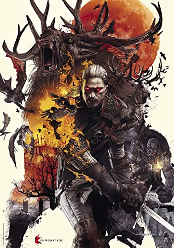 Good Loot The Witcher 3: Wild Hunt Monsters Puzzle | Incluye póster y Bolsa | Videojuego | Puzzle para Adultos y Adolescentes | Regalo para el Jugador | Cumpleaños | 1000 Piezas | 68x48 cm