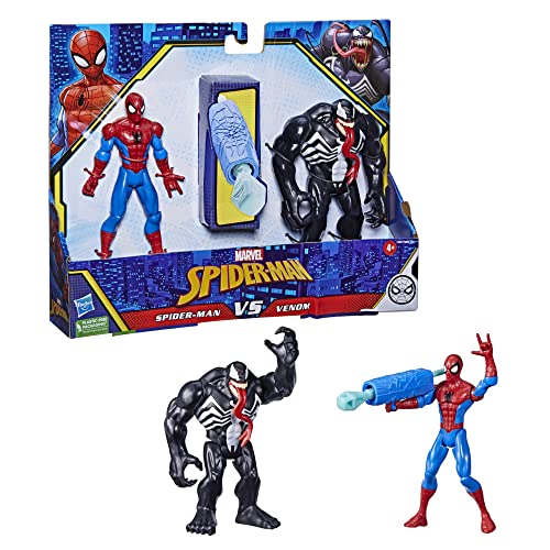 Spider-man Hasbro Marvel Battle Pack Vs Venom, Pack de 2 Figuras de 15 cm Venom, Juguetes para niños a Partir de 4 años F4987, Multicolor